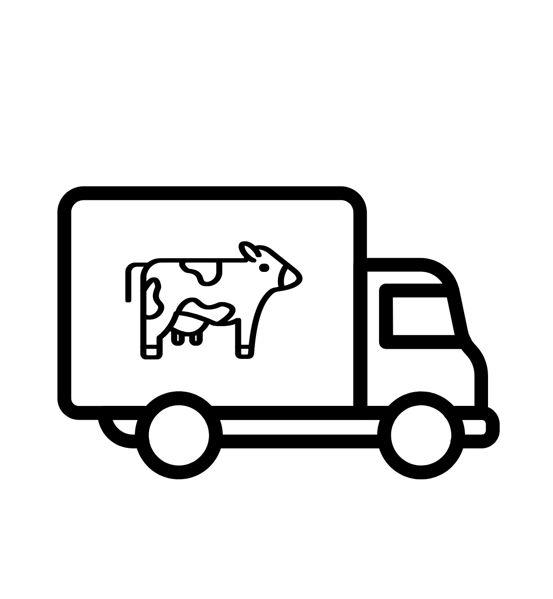 Transport of livestock with an interpreter